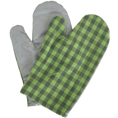 B.E.S. - Petrovice, s.r.o. Kuchyňská chňapka s magnetem a teflonovou vrstvou, 2 ks v balení - vzor Zelená kostička – Hledejceny.cz