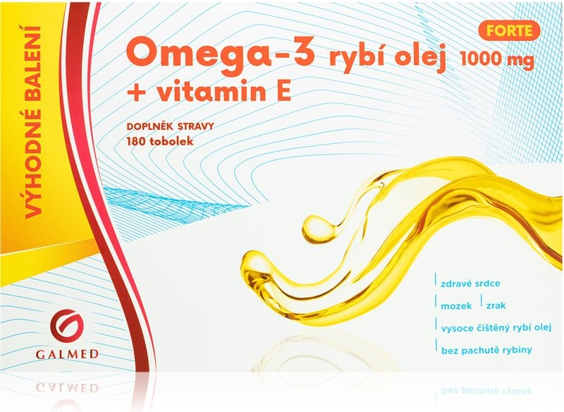 Galmed Omega-3 rybí olej forte 180 tobolek od 238 Kč - Heureka.cz