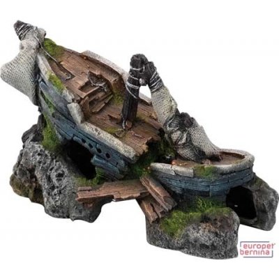 Nobby - Nobby Bateau Décoration pour Aquarium 22 x 9,5 x 12,5 cm