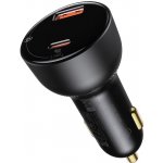 Baseus Superme Digital Display | Nabíječka do auta USB Type-C 100W Power Delivery 3.0 Quick Charge 4.0 SCP CCZX-01 – Zboží Živě