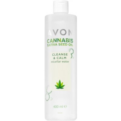 Avon Cannabis Sativa Oil cleanse & Calm micelární voda 400 ml