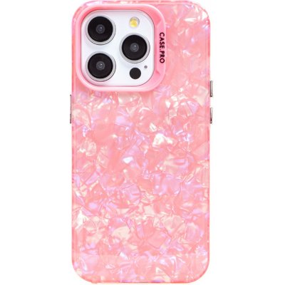 AppleMix Apple iPhone 15 Pro - plastový / gumový - perleťový - světle růžové