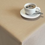 Olzatex Nešpinivý teflonový látkový ubrus UNI 5040 kávová průměr 150cm kruh – Zboží Dáma