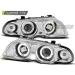 PŘEDNÍ SVĚTLA BMW E46 SEDAN TOURING, 1998-2001, ANGEL EYES, CHROM, MANUÁL