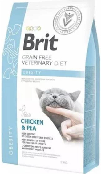 Brit veterinární kočičí obezita 2 kg