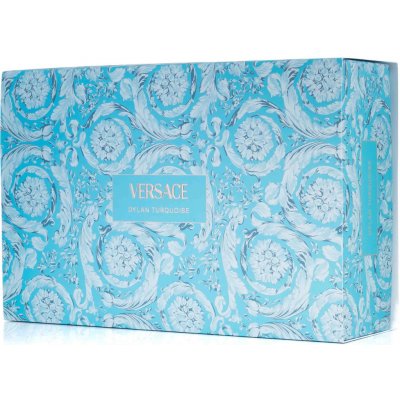Versace Pour Femme Dylan Turquoise EDT 100 ml + EDT 5 ml + sprchový gel 100 ml + tělový gel 100 ml – Zboží Dáma