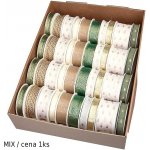 Ditipo 2881 Stuha látková Vánoční MIX / cena 1ks 2881 – Zboží Dáma