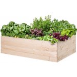 Atmowood Dřevěný vyvýšený záhon 140 x 80 x 40 cm hnědý – Sleviste.cz