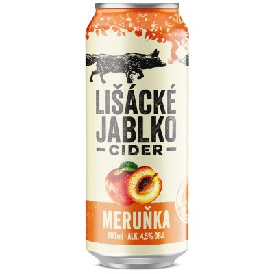 Lišácké jablko cider meruňka 6 x 0,5 l (plech) – Zboží Dáma