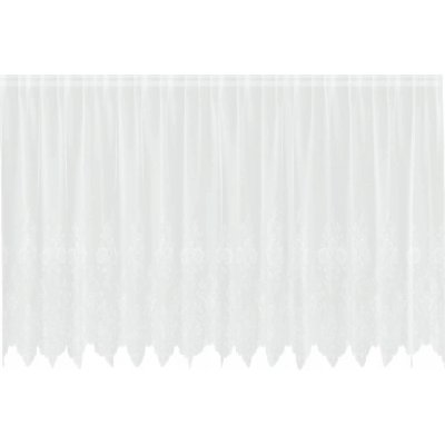 Záclona s záclonami Bílá 180 x 400 cm Polyester – Hledejceny.cz