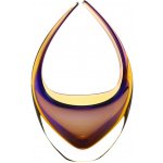 Artcristal Bohemia Skleněný košík ametyst a zlatý topaz,, 15 cm | České hutní sklo – Hledejceny.cz