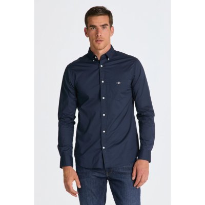 Gant košile reg poplin shirt modrá – Zboží Mobilmania