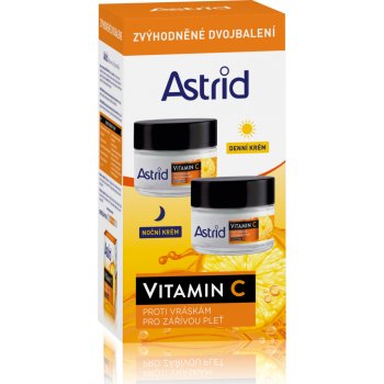 Astrid Vitamin C noční a denní krém 2 x 50 ml dárková sada