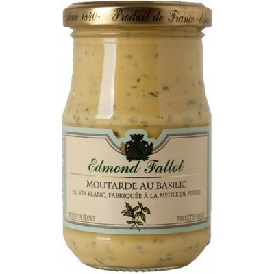 Fallot Dijonská hořčice s bazalkou jemná 190ml – Zboží Dáma