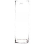 Váza skleněná - tvar válec, výška 50 cm, čirá Autronic (SKK1009-XL) – Zboží Dáma