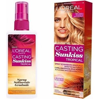 L'Oréal Casting Sunkiss Tropical postupně zesvětlující sprej pro tmavě hnědé až Blond vlasy 125 ml
