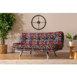 Atelier del Sofa 3-Seat Sofa-Bed Misa Small SofabedPatchwork Multicolor