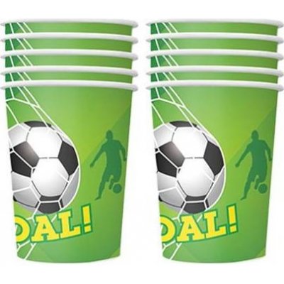 Papírové kelímky fotbal - Cakesicq – Zboží Dáma