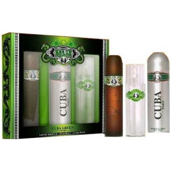 Cuba Green EDT 100 ml + voda po holení 100 ml + deospray 200 ml dárková sada