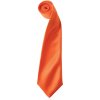 Kravata Premier Saténová kravata Colours oranžová