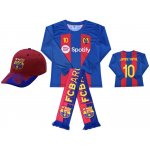 Numberoplus dětské fotbalové tričko s dlouhým rukávem + Fotbalová kšiltovka a šála FC Barcelona Lamine Yama 10 – Zboží Dáma