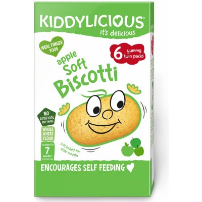 Kiddylicious sušenky měkké jablečné 20 g – Zboží Dáma