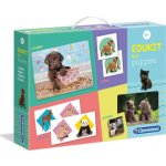 Sada Clementoni EDUkit Štěňátka 4v1 pexeso 60 puzzle domino 6 kostek – Hledejceny.cz