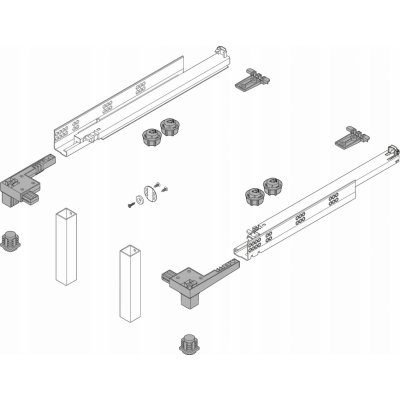 BLUM Z95.4600 SPACE STEP sada, 460 mm – Zboží Dáma