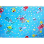 wiky Ubrus na lavici 65x50 cm Modrý se zvířaty – Zboží Dáma