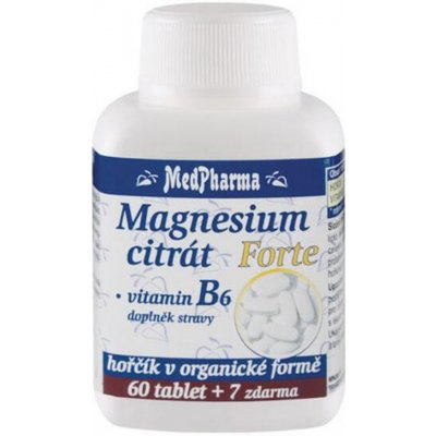 MedPharma Magnesium citrát Forte + vitamin B6 - 67 tablet