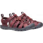 Keen Clearwater CNX Leather Women wine/red dahlia – Zboží Dáma