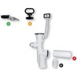 Sifon dřezový DN50 s přepadem a přípojkou ED11450 – Zboží Dáma