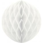 Honeycomb koule bílá 40 cm Svatební papírové koule k dekoraci – Zboží Mobilmania