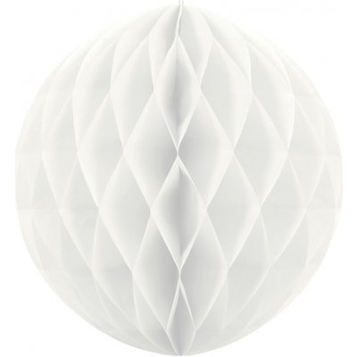 Honeycomb koule bílá 40 cm Svatební papírové koule k dekoraci – Zboží Mobilmania