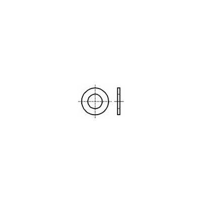 KRAFTBERG Podložka kulatá M2,5 D=6,5mm h=0,5mm nerezová ocel A2