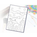 Radost v písku Šablona na pískování delfín v řasách A5 148 x 210 mm – Zboží Dáma