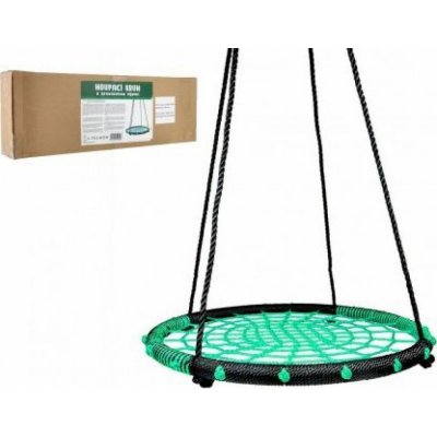 Teddies houpací kruh zelená 100 cm s provazovým výpletem – Zboží Mobilmania