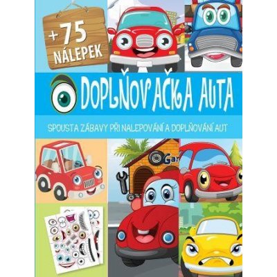 FONI Book Pracovní sešit se samolepkami Doplňovačka auta + 75 nálepek