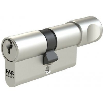 Assa Abloy FAB 3.02/BDKmNs 40+55K, 5klíčů kovový knoflík nikl satén – Sleviste.cz