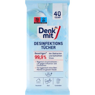 Denkmit dezinfekční ubrousky 40 ks – Hledejceny.cz