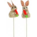 Zajíček s mrkví zápich 6cm+špejle 2 druhy – Hledejceny.cz