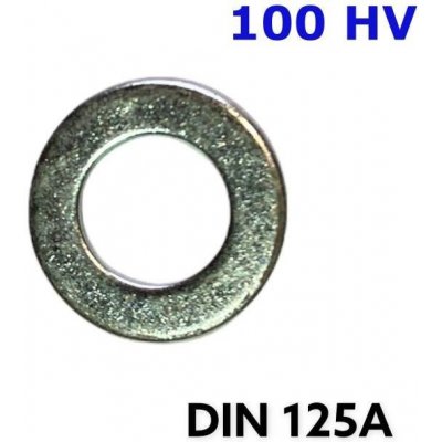 Podložka plochá M27 (28x50x4,0 mm) - DIN 125A, 100 HV, bílý zinek – Zbozi.Blesk.cz