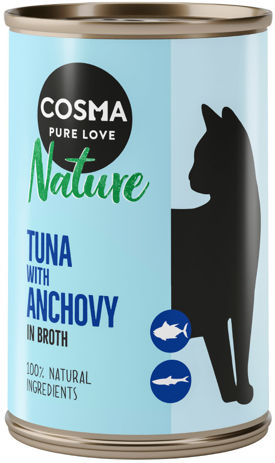 Cosma Nature tuňák s ančovičkami 24 x 140 g