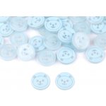 Výprodej - Knoflík medvídek velikost 20" - modrá sv. 100ks Varianta: 2 modrá světlá, Balení: 100 ks – Zboží Dáma