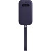 Pouzdro a kryt na mobilní telefon Apple Apple iPhone 12 Pro Max Leather Sleeve with MagSafe Deep Violet MK0D3ZM/A