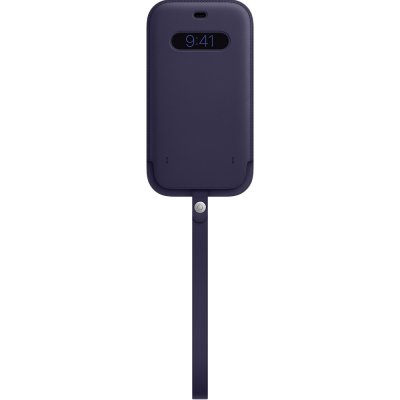 Apple iPhone 12 Pro Max Leather Sleeve with MagSafe Deep Violet MK0D3ZM/A – Zboží Mobilmania