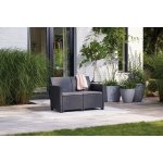 Keter Claire Sofa 113 x 65 x 74cm grafit – Zboží Dáma