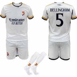 ShopJK Bellingham Real Madrid dětský fotbalový dres s podkolenkami komplet