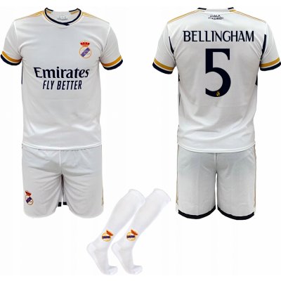 ShopJK Bellingham Real Madrid dětský fotbalový dres s podkolenkami komplet – Zboží Mobilmania