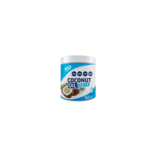 kuchyňský olej 6PAK Nutrition Coconut Oil Refined 900 ml